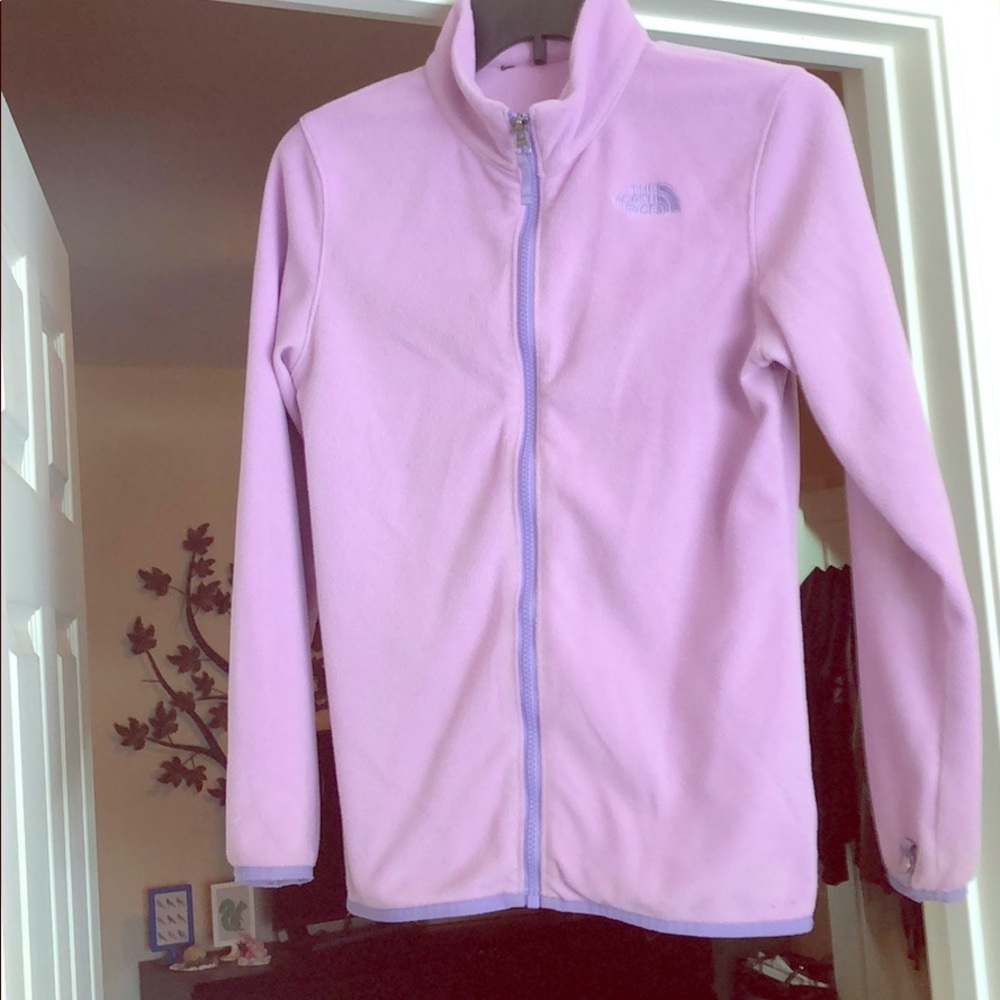 North Face Girls (10/12) fleece full zip jacket